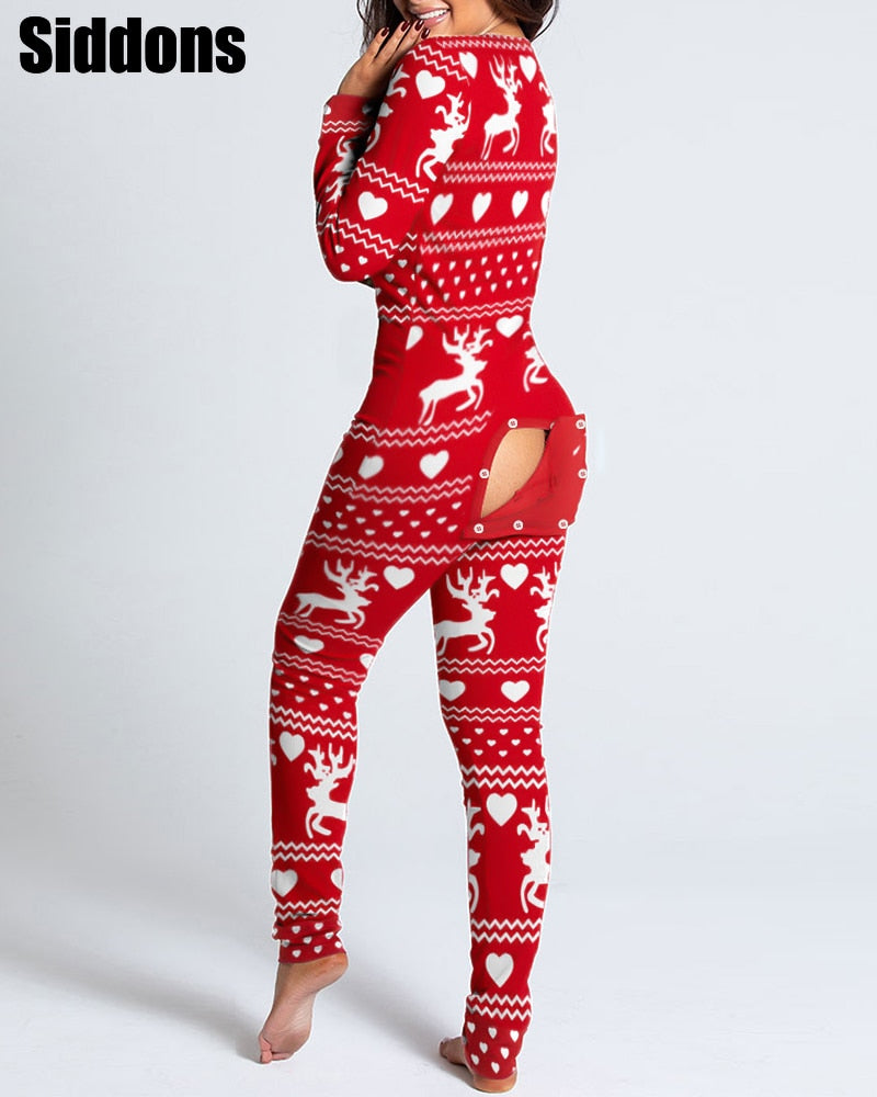 Sexy Winter Pajama Playsuit